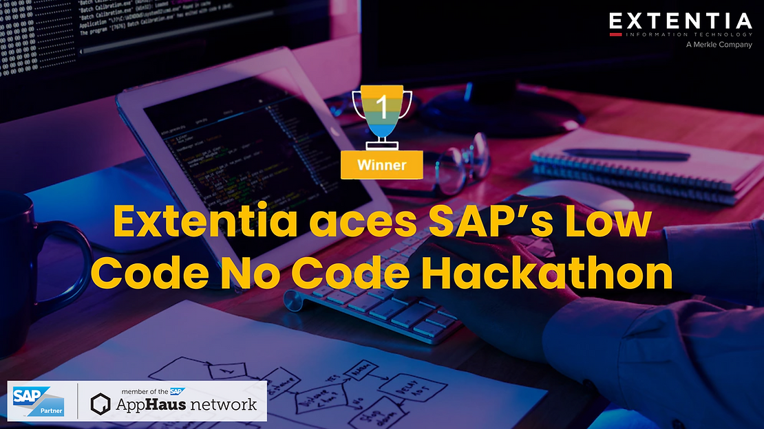 Extentia aces SAP’s Low Code No Code Hackathon